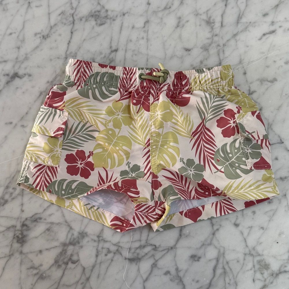 Zara boys Tropical 4-5T Swim Shorts Trunks